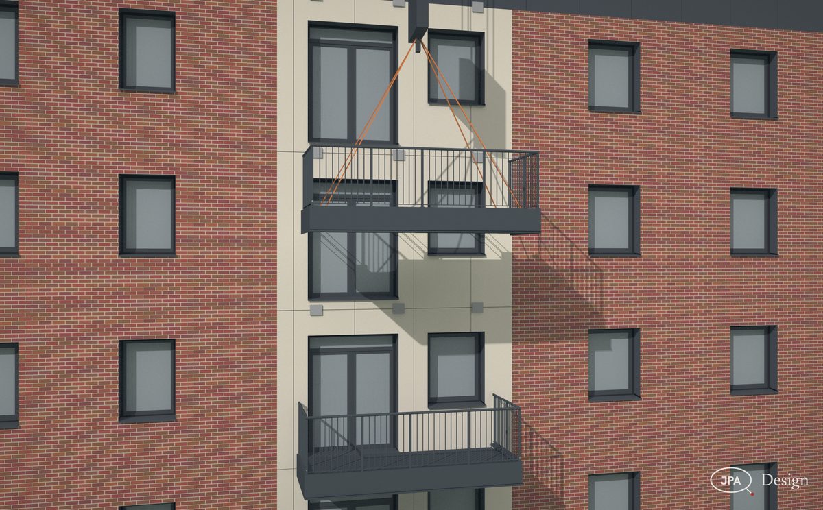 A balcony on the hook