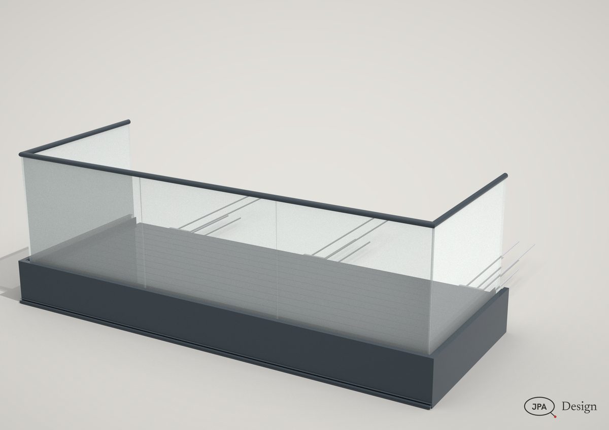 Frameless glass, studio