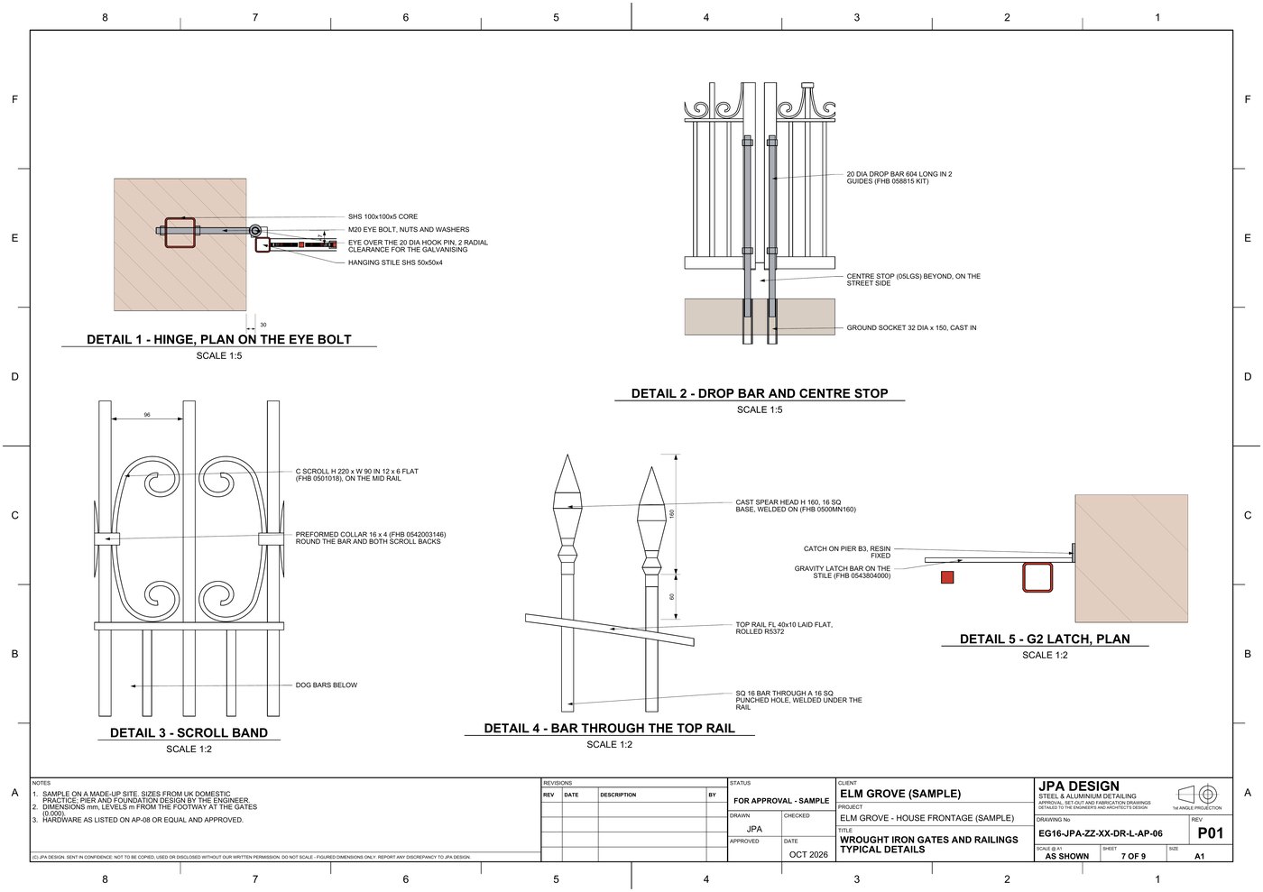 EG16-AP-06 Typical details