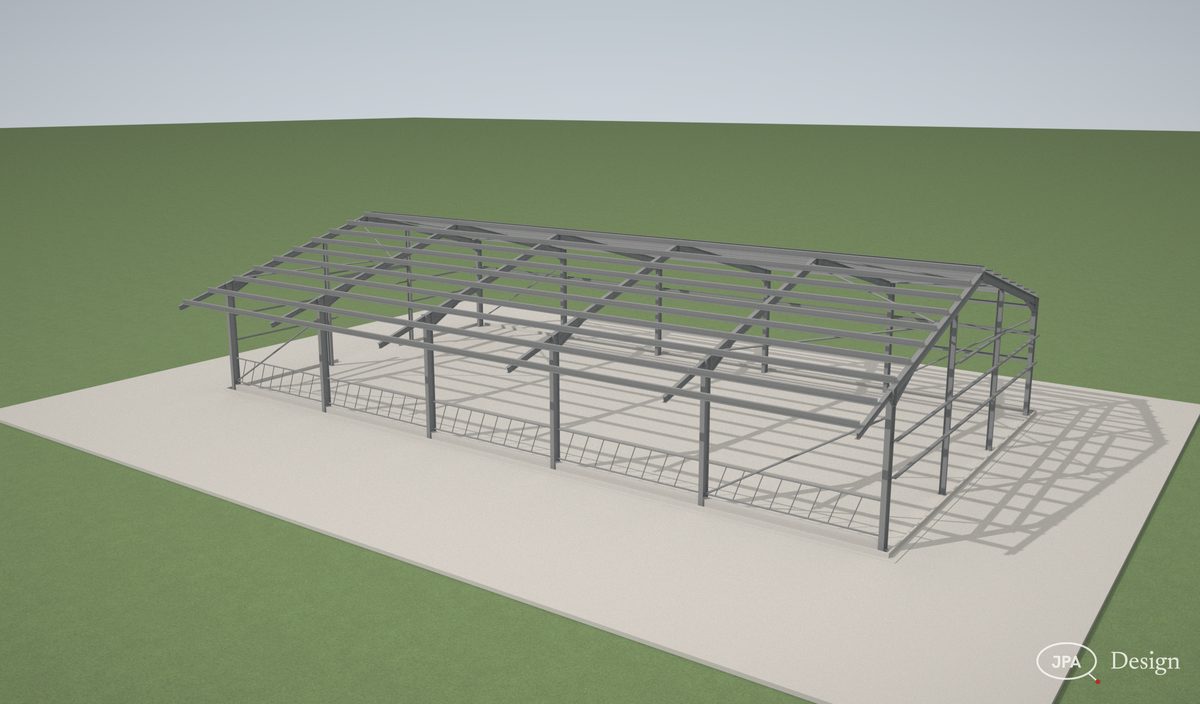 Cubicle shed frame