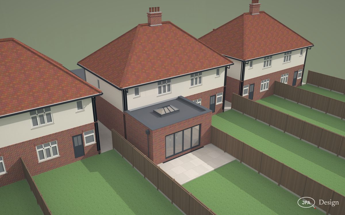 The roof, lantern and parapets