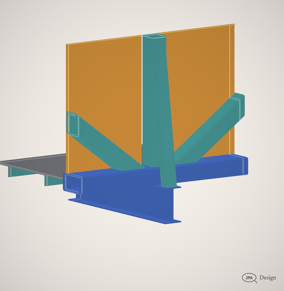 U-frame, footbridge